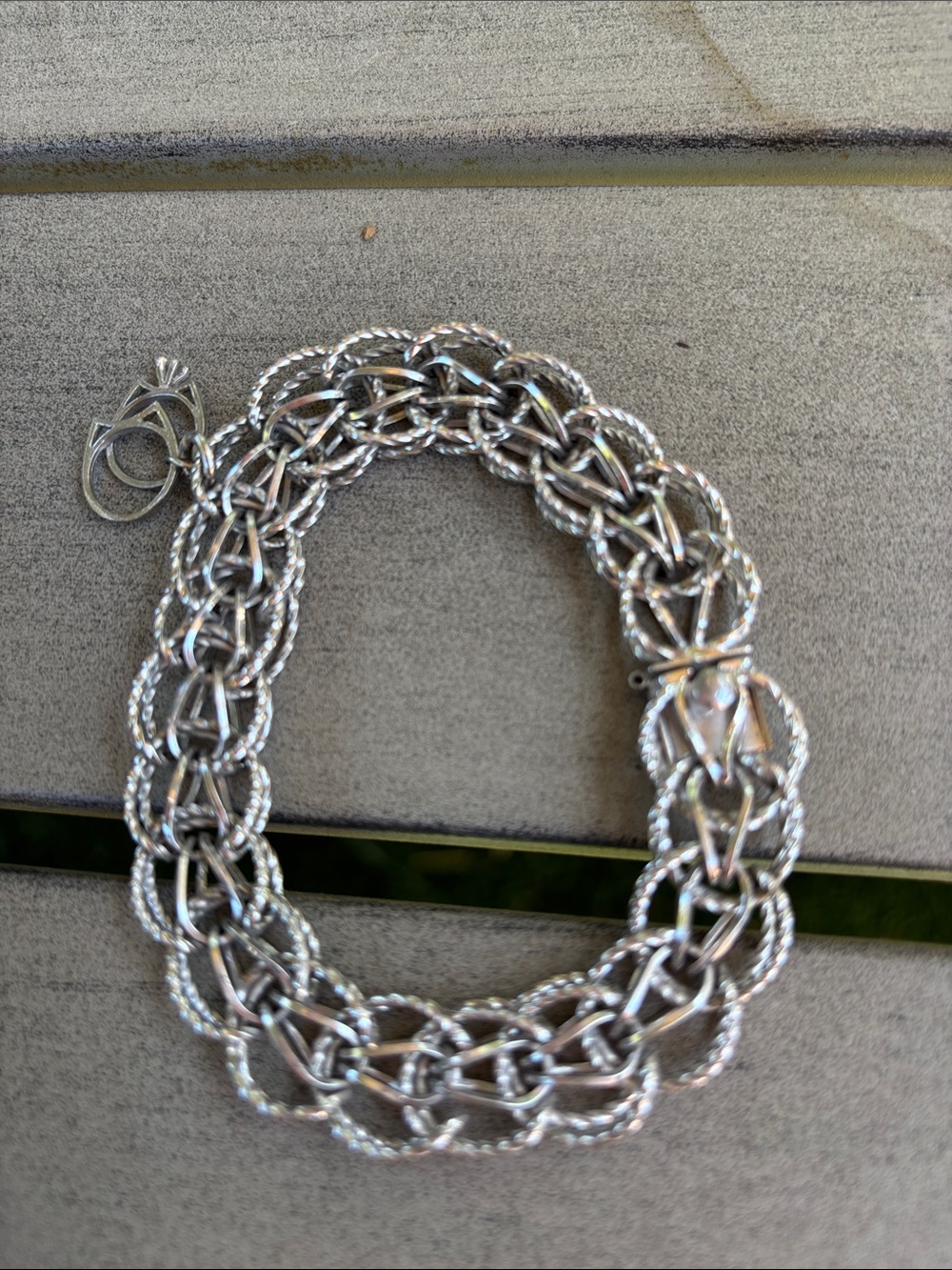 Classic Silver-Tone Braided Link Bracelet - Elegant Women’s Jewelry
